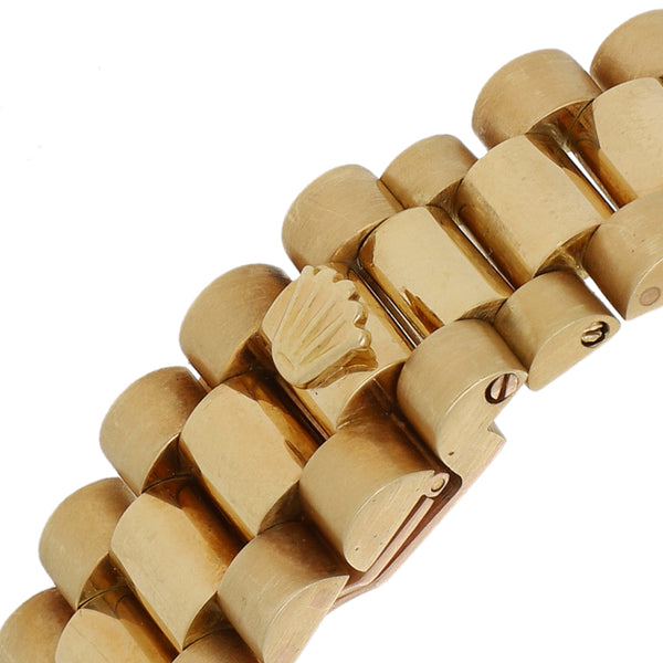 Reloj Rolex para dama modelo Oyster Perpetual DateJust en oro amarillo 18 kilates.