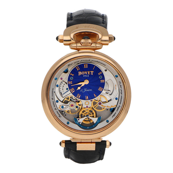 Reloj Bovet para caballero modelo Virtuoso V caja en oro rosado de 18 kilates.